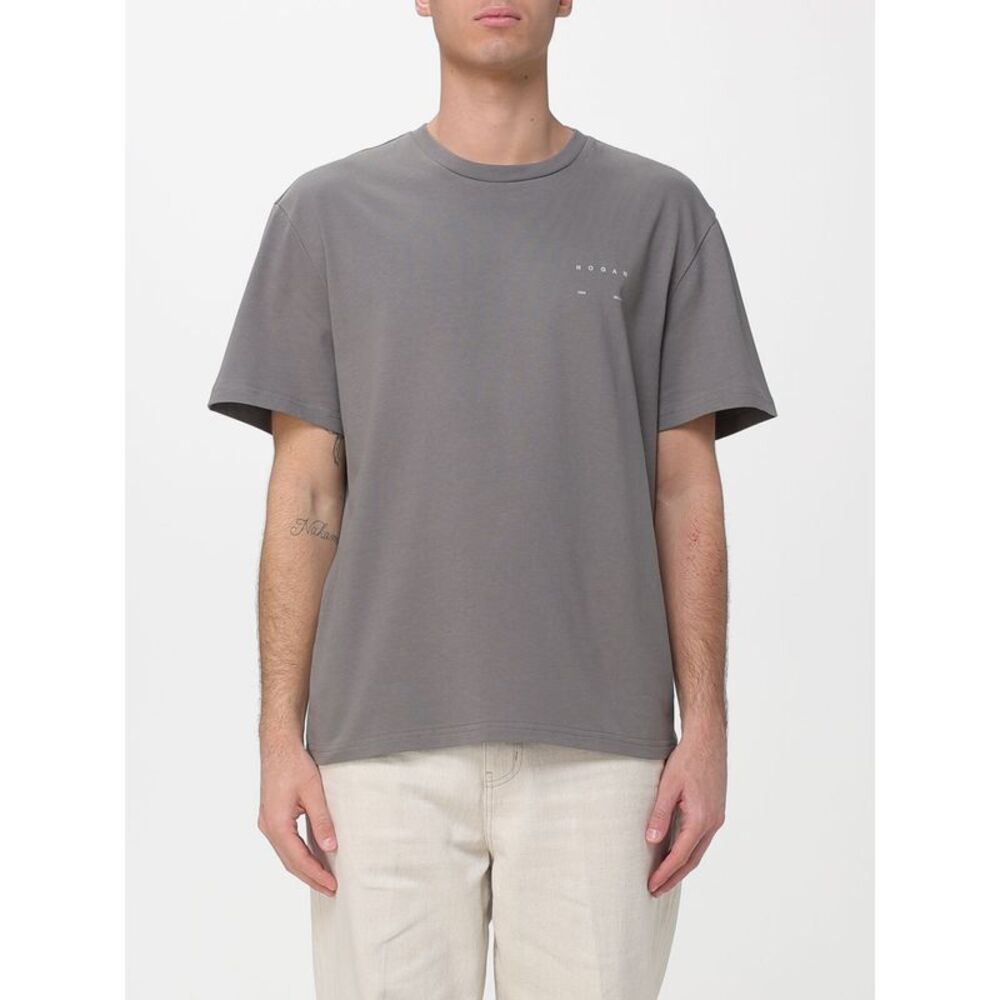 Hogan Men Cotton T-Shirt With Logo Hogan